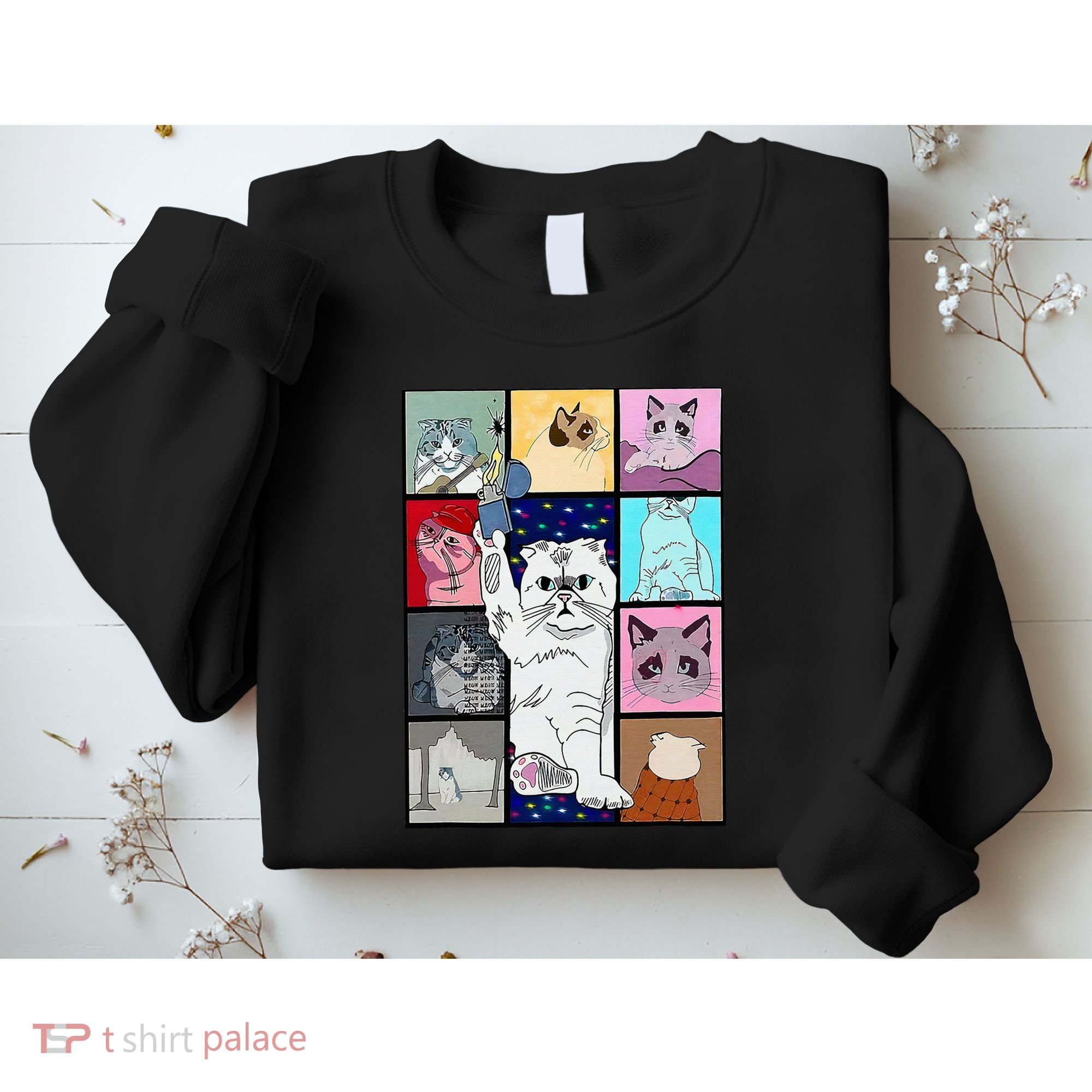 Cute Cat Purring In My Lap Cause It Loves Me Cat Lover Sweatshirt