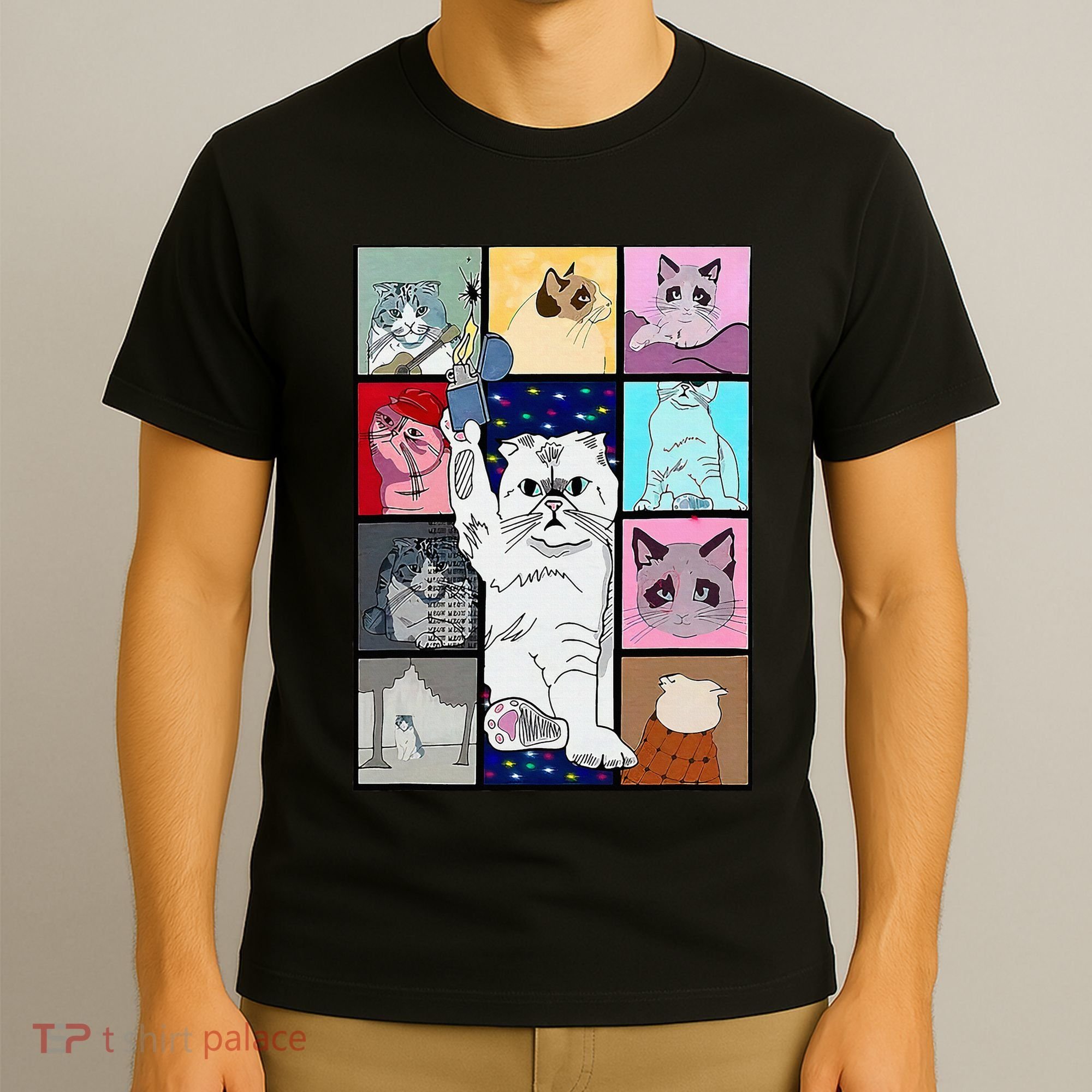 Cute Cat Purring In My Lap Cause It Loves Me Cat Lover T-Shirt