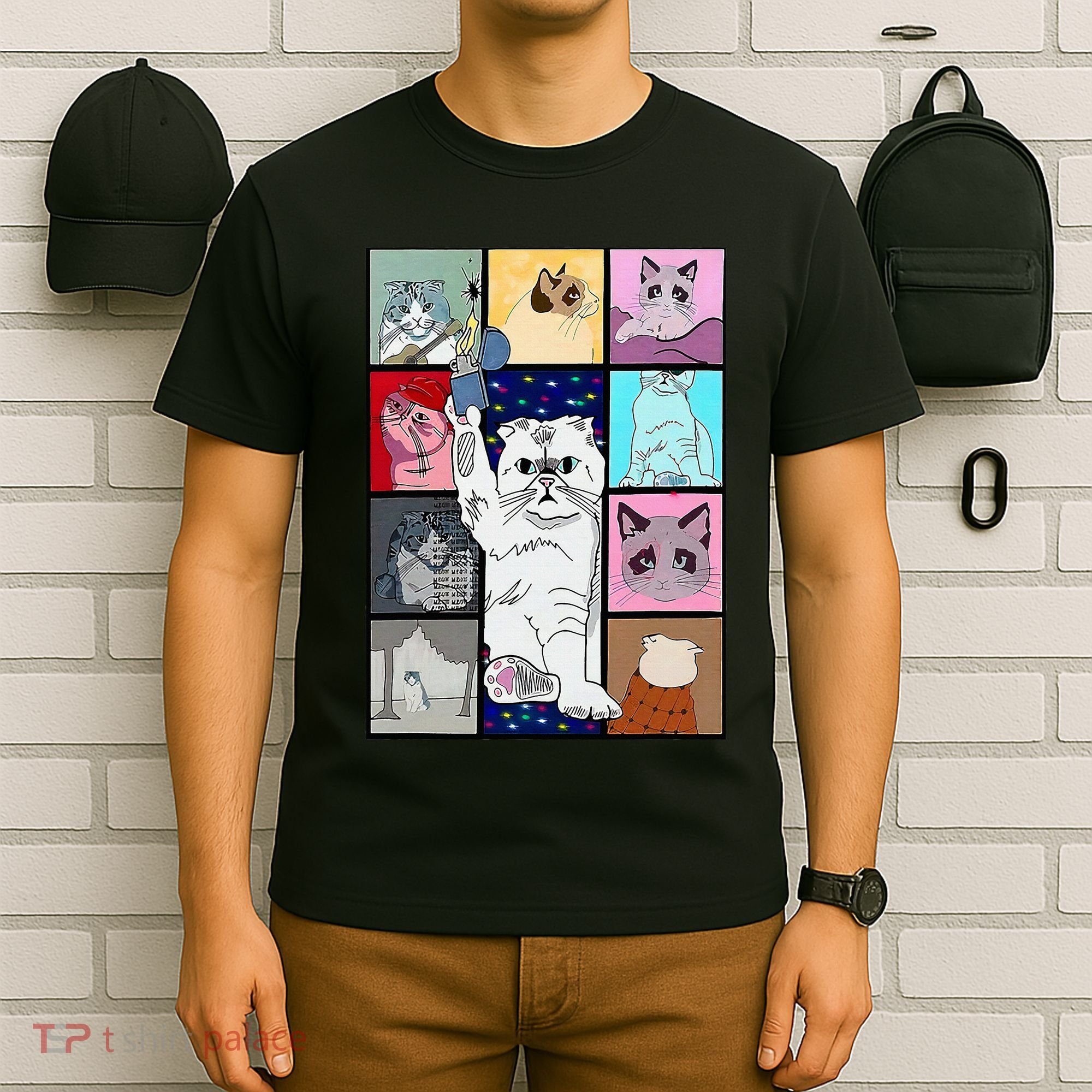 Cute Cat Purring In My Lap Cause It Loves Me Cat Lover T-Shirt