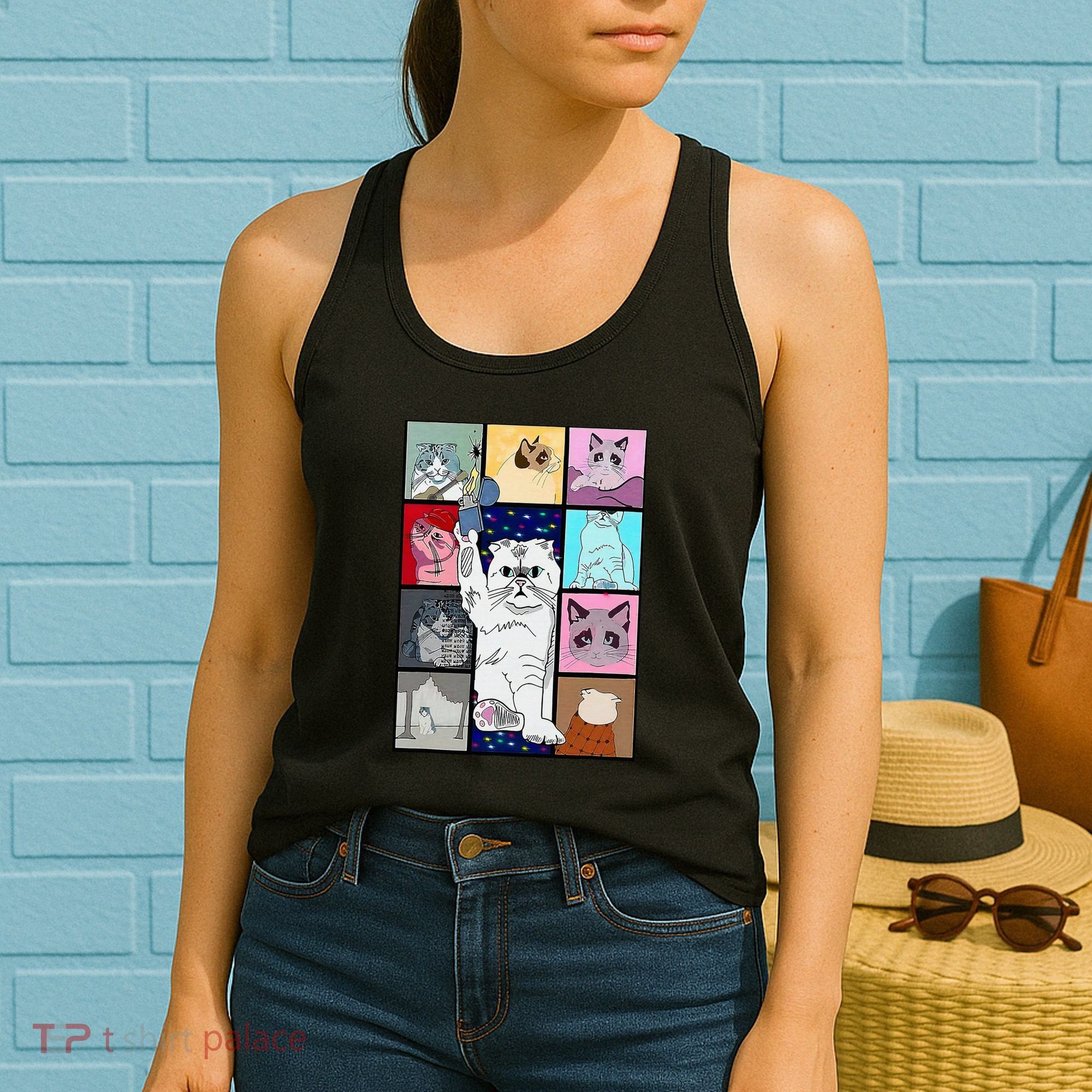 Cute Cat Purring In My Lap Cause It Loves Me Cat Lover Women's Tank Top