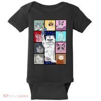 Cute Cat Purring In My Lap Cause It Loves Me Cat Lover Baby Bodysuit thumb 0