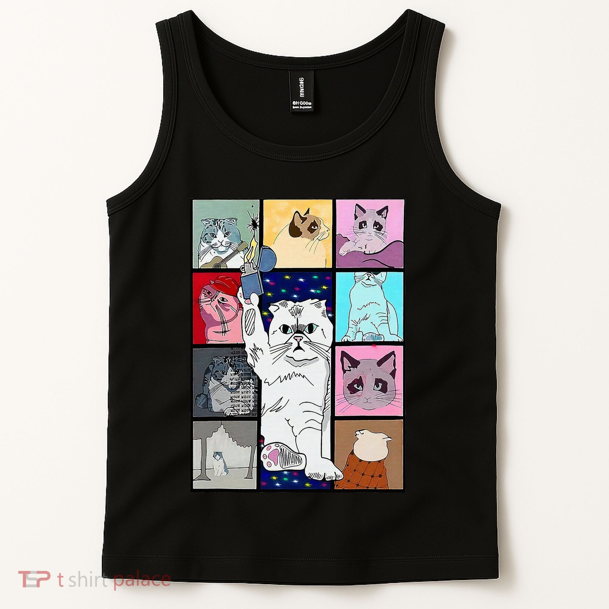Cute Cat Purring In My Lap Cause It Loves Me Cat Lover Tank Top