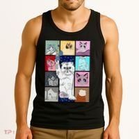 Cute Cat Purring In My Lap Cause It Loves Me Cat Lover Tank Top thumb 3