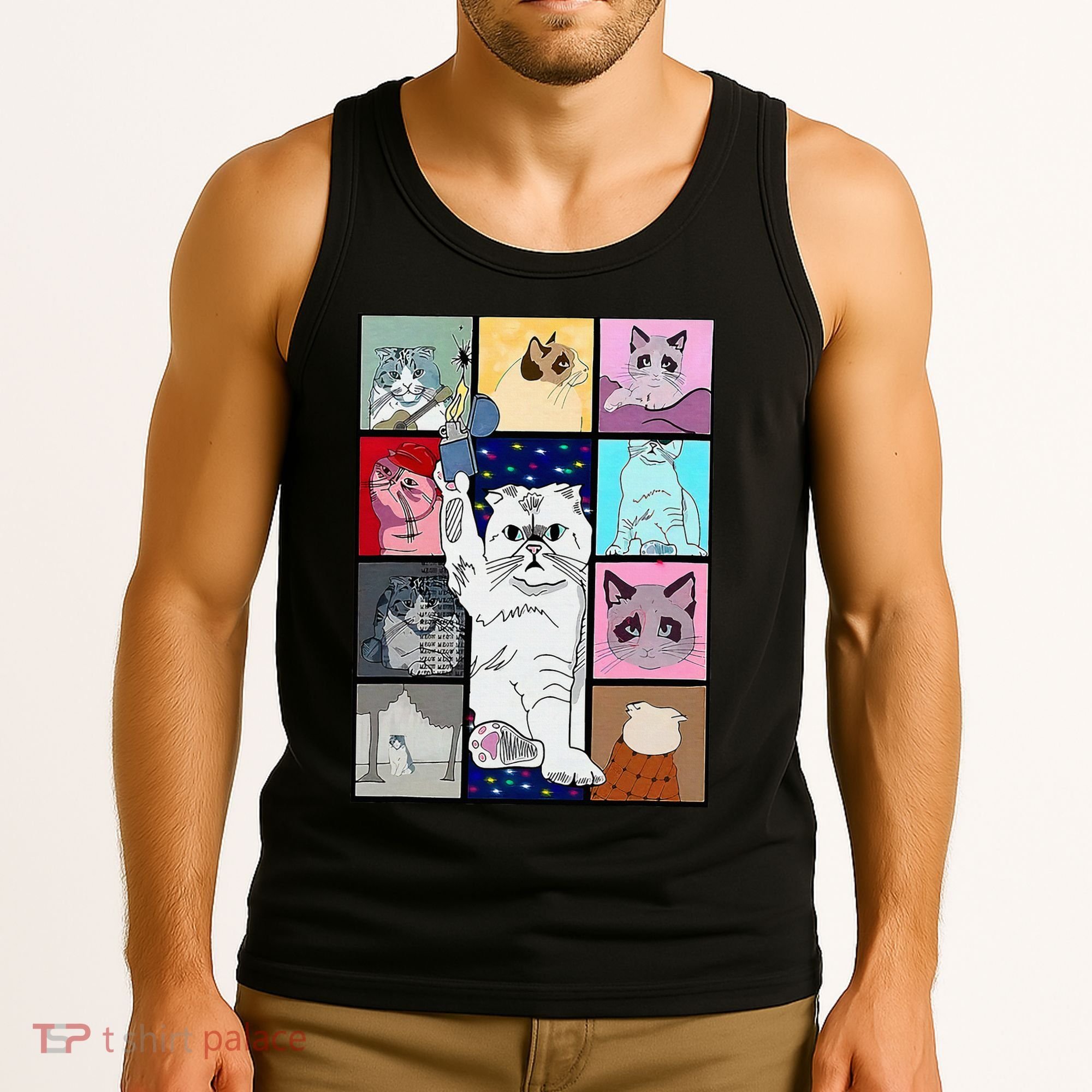 Cute Cat Purring In My Lap Cause It Loves Me Cat Lover Tank Top