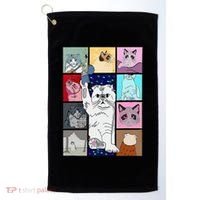 Cute Cat Purring In My Lap Cause It Loves Me Cat Lover Golf Towel thumb 0