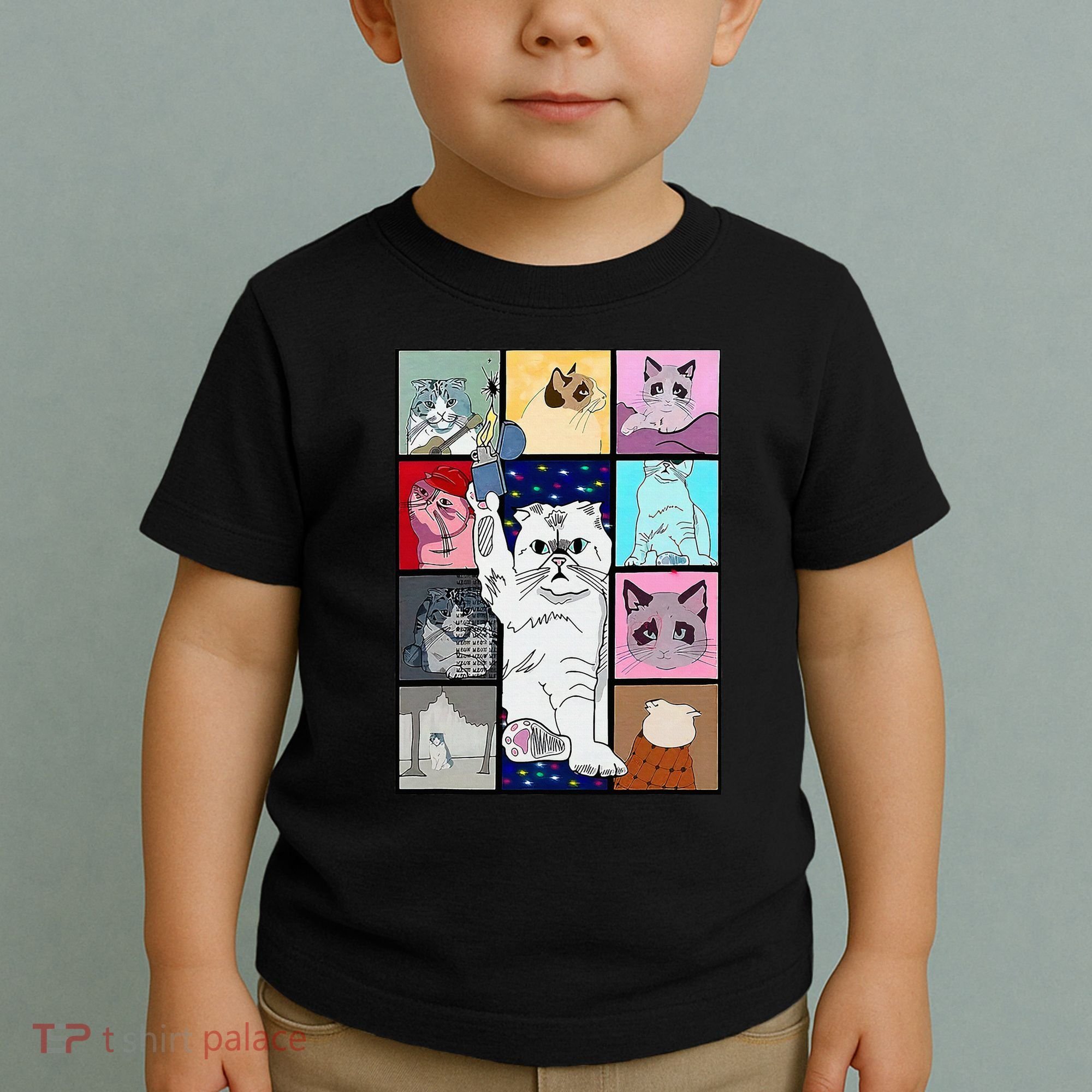 Cute Cat Purring In My Lap Cause It Loves Me Cat Lover Toddler T-Shirt