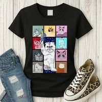 Cute Cat Purring In My Lap Cause It Loves Me Cat Lover Women's T-Shirt thumb 3