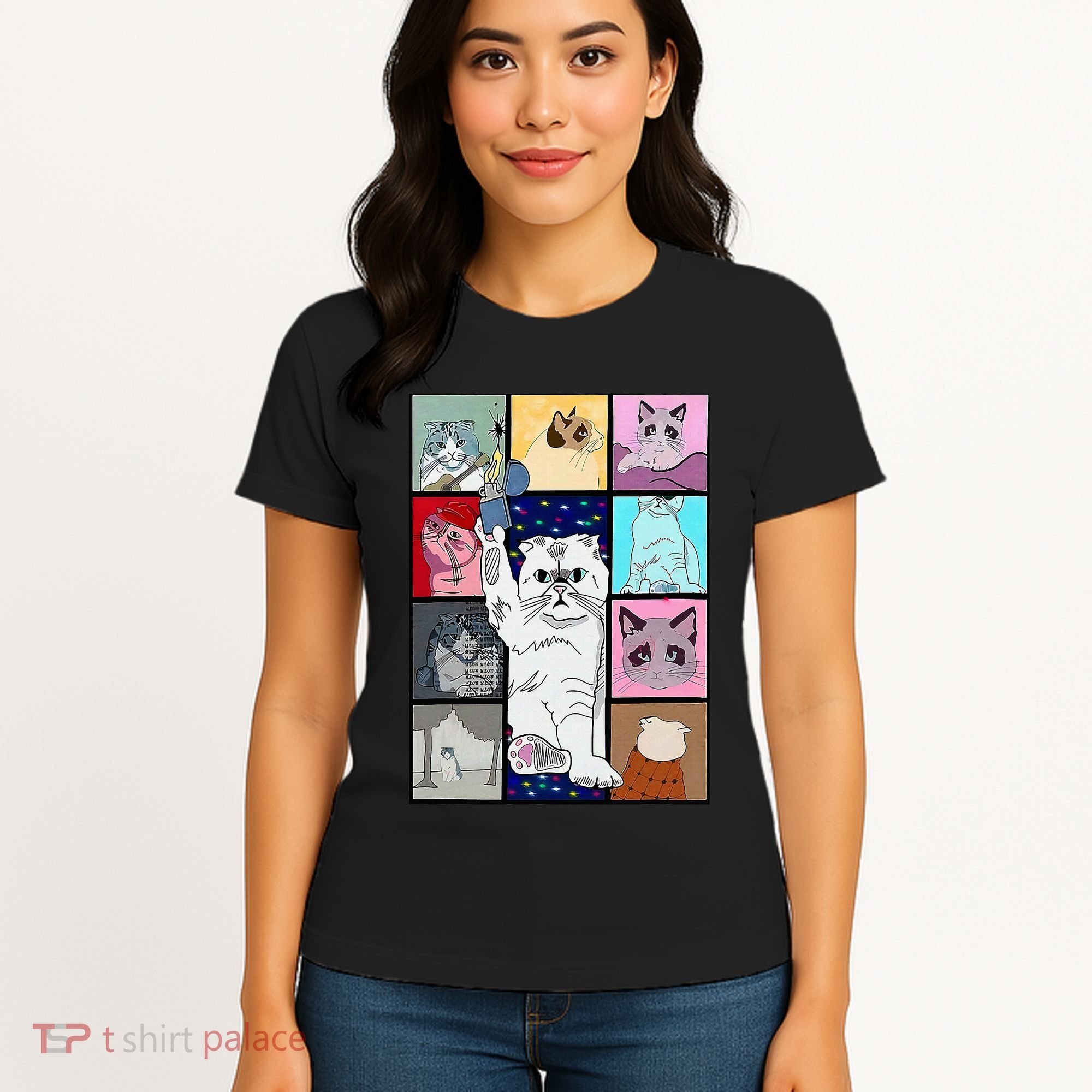 Cute Cat Purring In My Lap Cause It Loves Me Cat Lover Women's T-Shirt