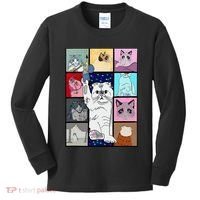 Cute Cat Purring In My Lap Cause It Loves Me Cat Lover Kids Long Sleeve Shirt thumb 0