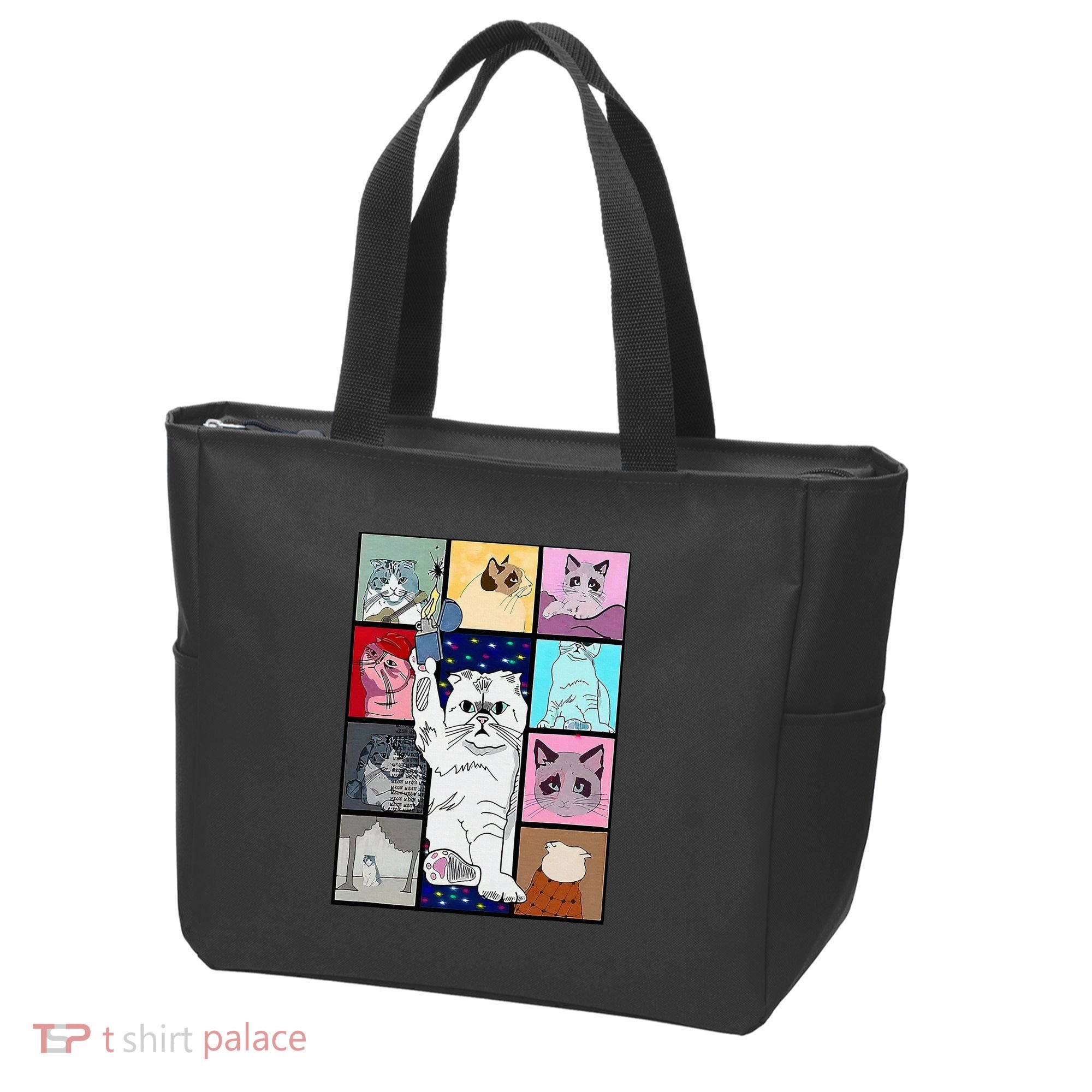 Cute Cat Purring In My Lap Cause It Loves Me Cat Lover Tote Bag