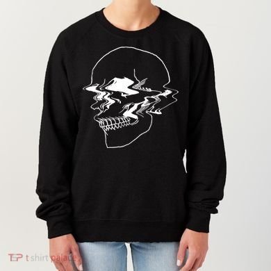 Creepy Cool Pastel Vaporwave Skull Women's Sweatshirt
