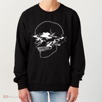Creepy Cool Pastel Vaporwave Skull Women's Sweatshirt thumb 0