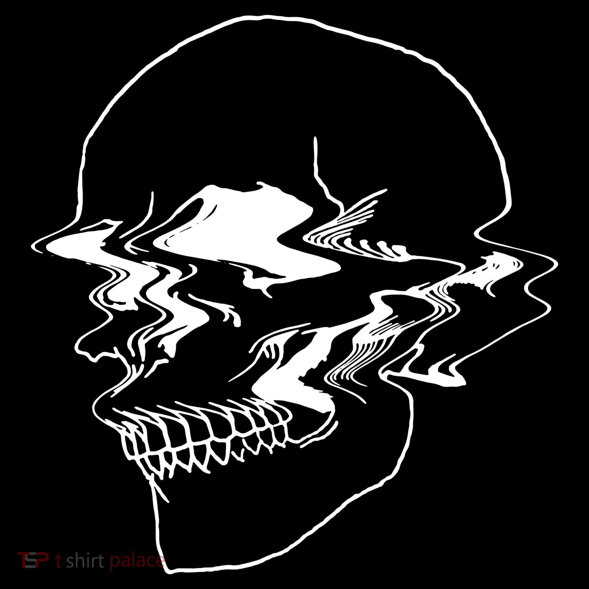 Creepy Cool Pastel Vaporwave Skull Ornament