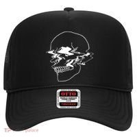 Creepy Cool Pastel Vaporwave Skull Hat thumb 0