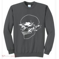 Creepy Cool Pastel Vaporwave Skull Sweatshirt thumb 0