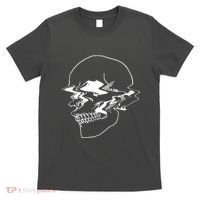 Creepy Cool Pastel Vaporwave Skull T-Shirt thumb 0