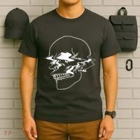 Creepy Cool Pastel Vaporwave Skull T-Shirt thumb 6