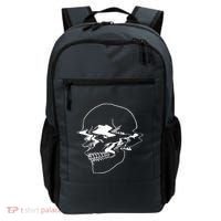 Creepy Cool Pastel Vaporwave Skull Backpack thumb 0