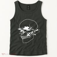 Creepy Cool Pastel Vaporwave Skull Tank Top thumb 2