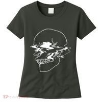 Creepy Cool Pastel Vaporwave Skull Women's T-Shirt thumb 0