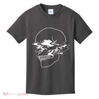 Creepy Cool Pastel Vaporwave Skull Kids T-Shirt thumb 0