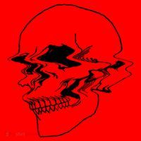 Creepy Cool Pastel Vaporwave Skull Santa Hat thumb 1