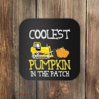 Cutest Coolest Pumpkin In The Patch Halloween Boys Gift Coaster thumb 0