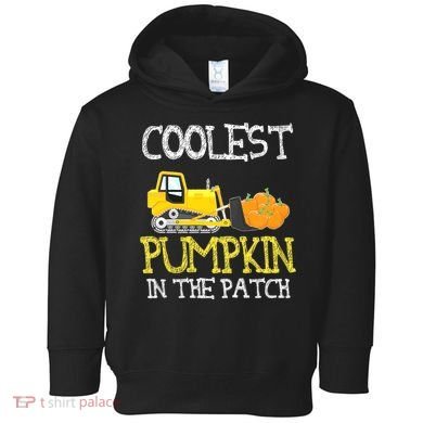 Cutest Coolest Pumpkin In The Patch Halloween Boys Gift Toddler Hoodie