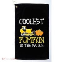 Cutest Coolest Pumpkin In The Patch Halloween Boys Gift Golf Towel thumb 0