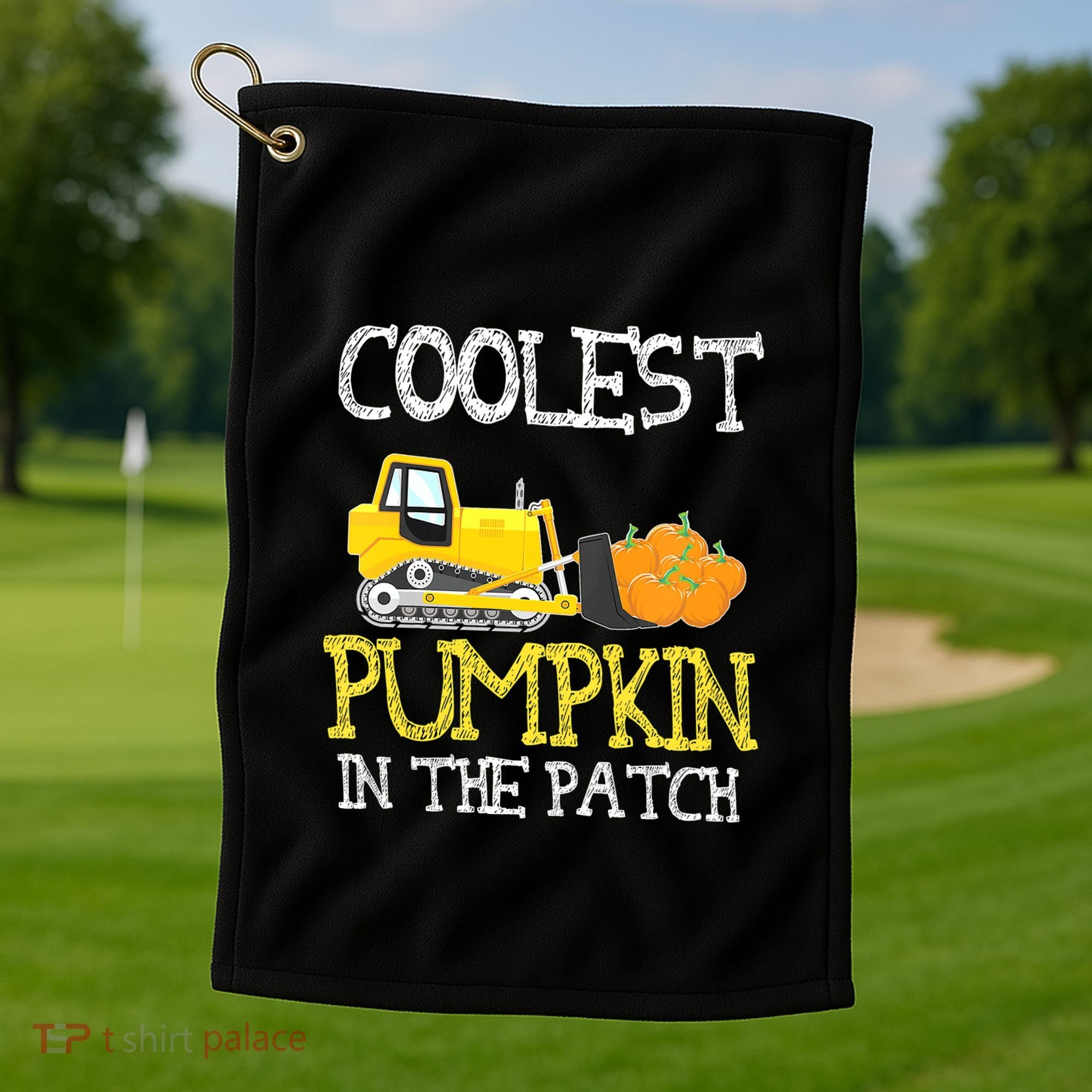 Cutest Coolest Pumpkin In The Patch Halloween Boys Gift Golf Towel