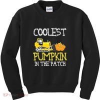 Cutest Coolest Pumpkin In The Patch Halloween Boys Gift Kids Sweatshirt thumb 0