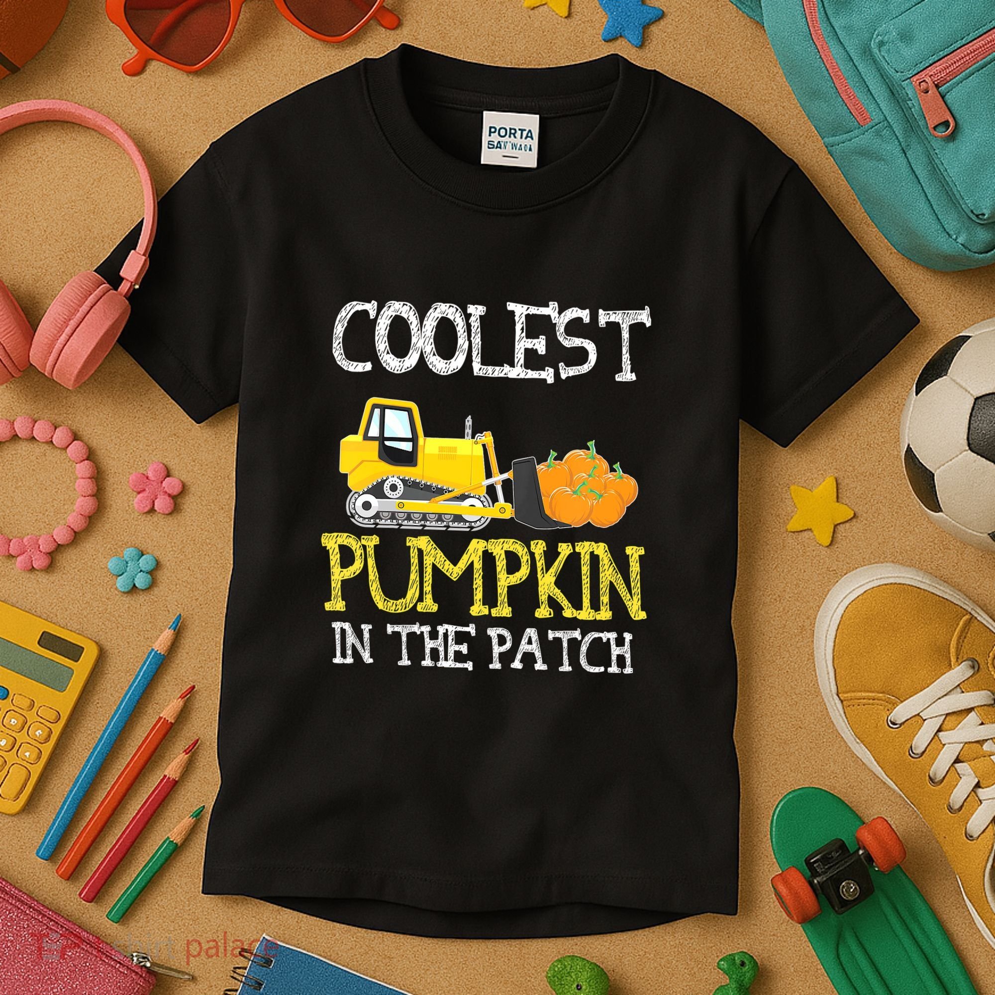 Cutest Coolest Pumpkin In The Patch Halloween Boys Gift Kids T-Shirt