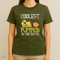 Cutest Coolest Pumpkin In The Patch Halloween Boys Gift T-Shirt thumb 4