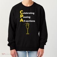 Cpa Celebrating Passing Test New Accountant Gift Women's Sweatshirt thumb 0