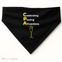Cpa Celebrating Passing Test New Accountant Gift USA-Made Doggie Bandana thumb 0
