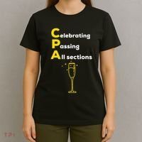 Cpa Celebrating Passing Test New Accountant Gift T-Shirt thumb 4
