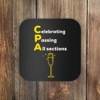 Cpa Celebrating Passing Test New Accountant Gift Coaster thumb 0