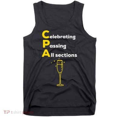 Cpa Celebrating Passing Test New Accountant Gift Tank Top
