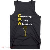Cpa Celebrating Passing Test New Accountant Gift Tank Top thumb 0