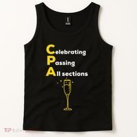 Cpa Celebrating Passing Test New Accountant Gift Tank Top thumb 2