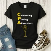 Cpa Celebrating Passing Test New Accountant Gift Women's T-Shirt thumb 3