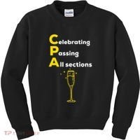 Cpa Celebrating Passing Test New Accountant Gift Kids Sweatshirt thumb 0