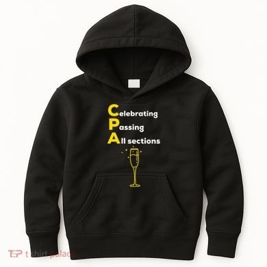 Cpa Celebrating Passing Test New Accountant Gift Kids Hoodie