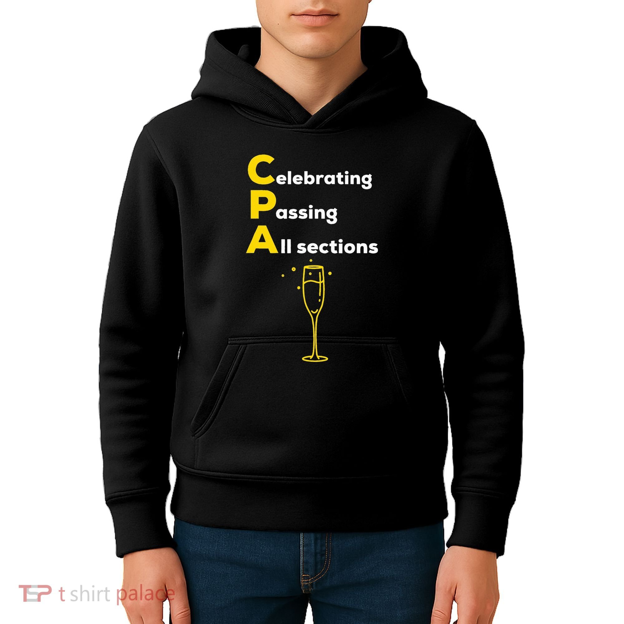 Cpa Celebrating Passing Test New Accountant Gift Kids Hoodie