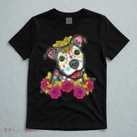 Cute Calavera Perro Dia De Los Muertos Halloween Dog T-Shirt thumb 5