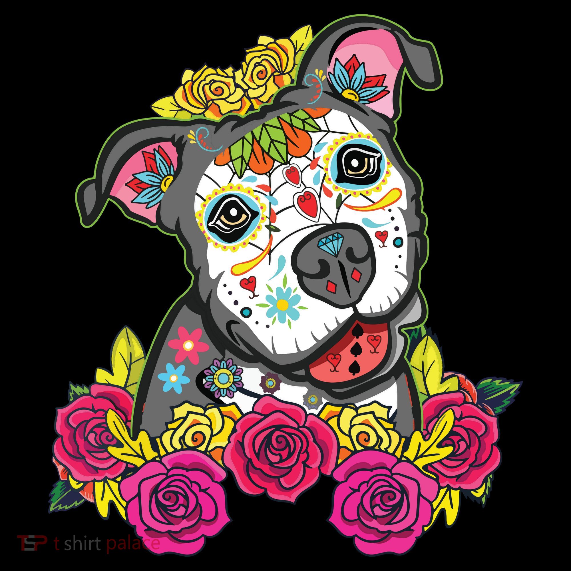 Cute Calavera Perro Dia De Los Muertos Halloween Dog Women's Hoodie