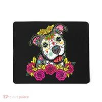Cute Calavera Perro Dia De Los Muertos Halloween Dog Mousepad thumb 0