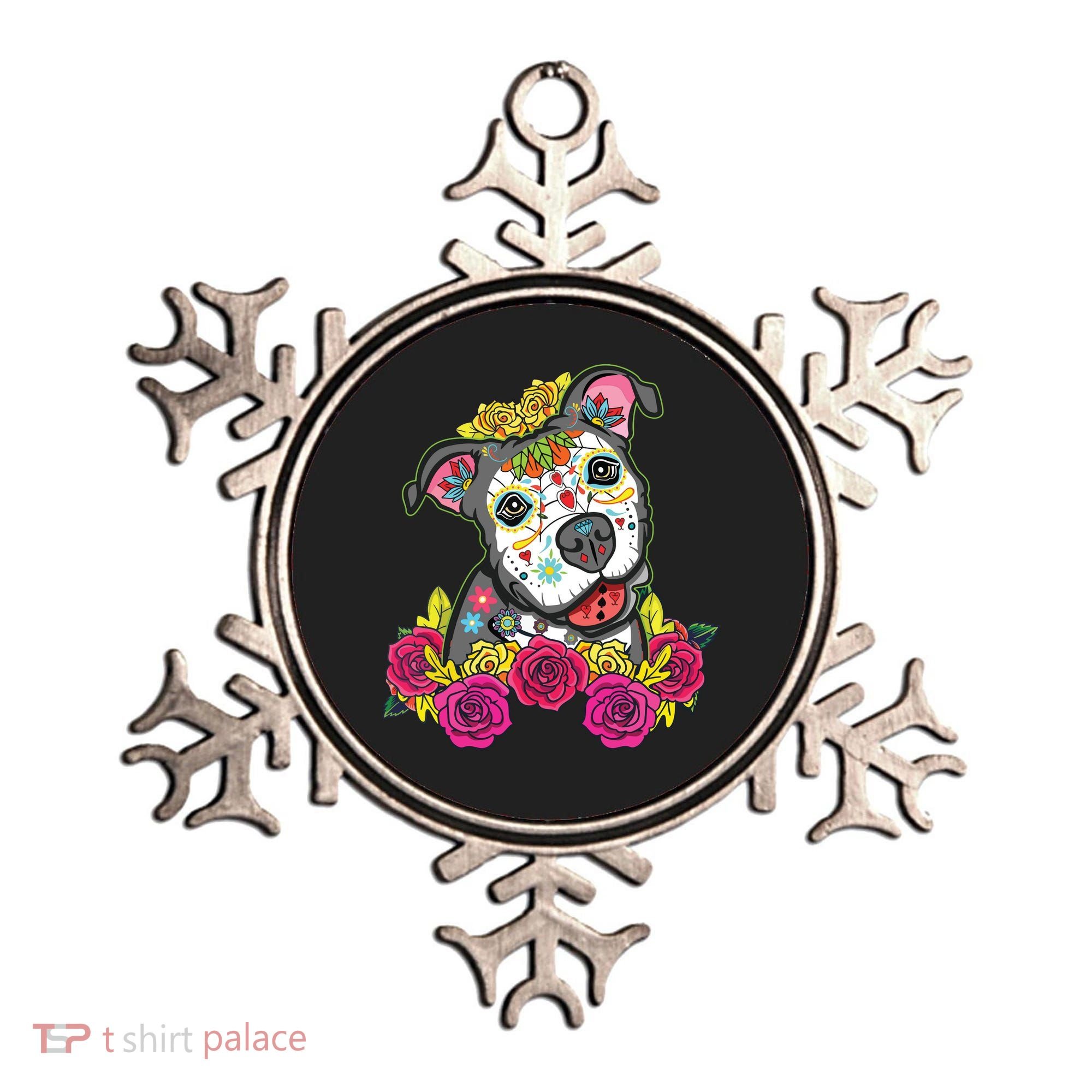 Cute Calavera Perro Dia De Los Muertos Halloween Dog Ornament