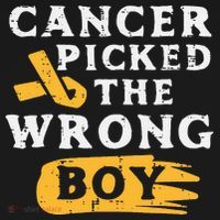 Childhood Cancer Picked The Wrong Boy Awareness Ribbon Women's Tank Top thumb 5