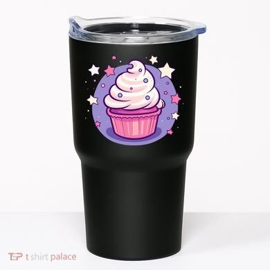 Cupcake Cute Pastel Kawaii Celestial Stars Baking Dessert Tumbler